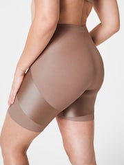 SPANX Nude SpanxShape™ Satin X Mid Thigh Booty Lifting Shorts - Image 2 of 4