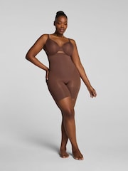SPANX Light Brown Sculpt™ Go Figure High Waist Mid Thigh Shorts - Image 1 of 4