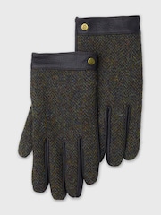 Brook Taverner Leather Palms Harris Tweed® Gloves - Imagen 1 de 4