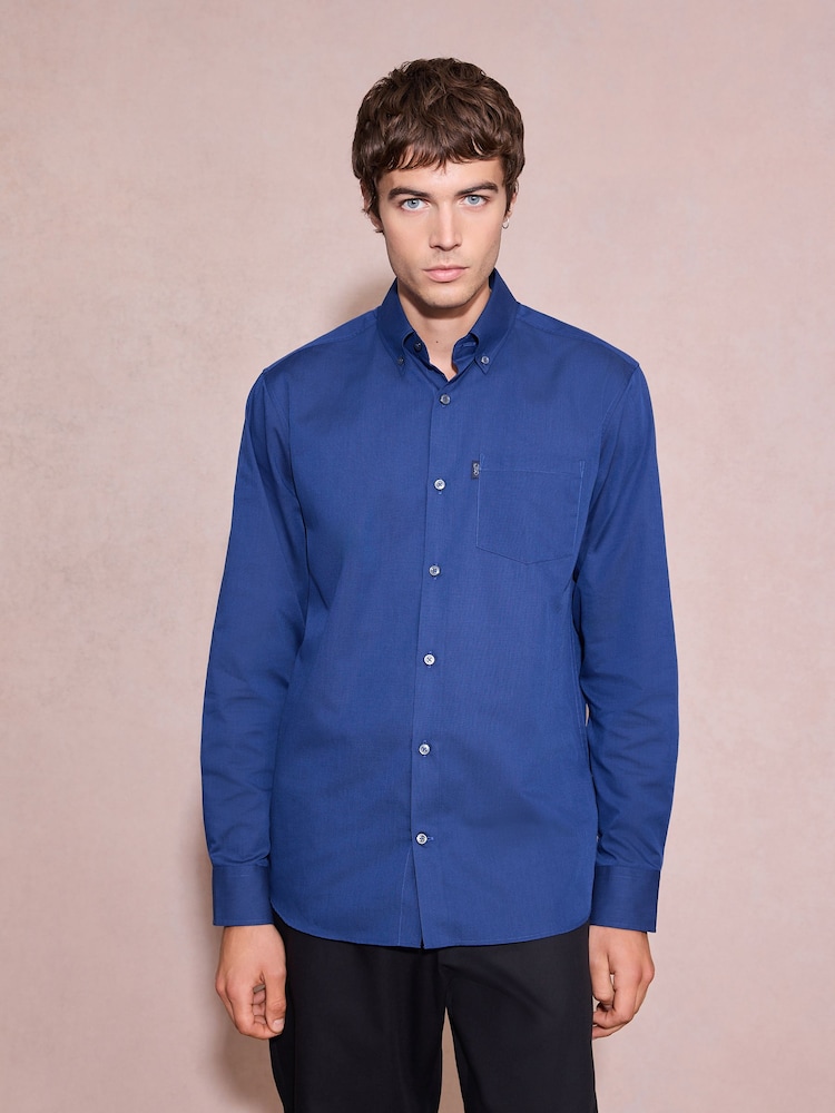 Red Regular Fit Button Down Easy Iron Oxford Shirt - Image 1 of 7 Red Regular Fit Button Down Easy Iron Oxford Shirt - Image 1 of 7