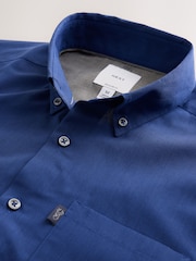 Red Regular Fit Button Down Easy Iron Oxford Shirt - Image 6 of 7