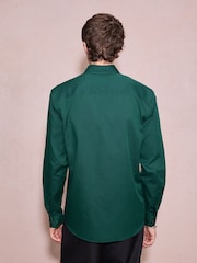 Green Regular Fit Button Down Easy Iron Oxford Shirt - Image 4 of 8