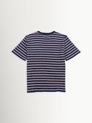 Folk Blue Multistripe T-Shirt - Image 2 of 3