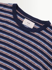 Folk Blue Multistripe T-Shirt - Image 3 of 3