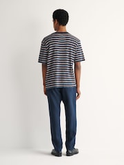 Folk Blue Multistripe T-Shirt - Image 4 of 8