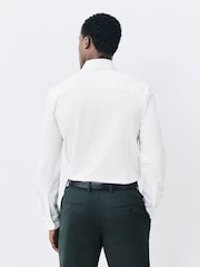 White Jersey Muscle Fit Long Sleeve Shirt - Image 4 of 7