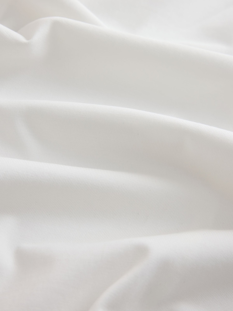 White Jersey Muscle Fit Long Sleeve Shirt - Image 7 of 7 White Jersey Muscle Fit Long Sleeve Shirt - Image 7 of 7