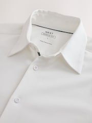 White Jersey Muscle Fit Long Sleeve Shirt - Image 8 of 9