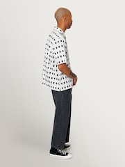 Folk White Gabe Window Ikat Short Sleeve Shirt - Image 3 of 10
