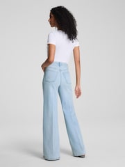 SPANX Blue Regular Length Shape™ Authentic 360 Wide Leg Jeans - Image 6 of 7