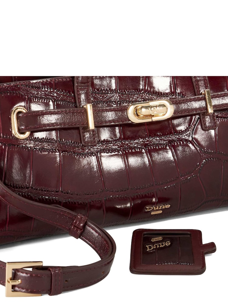 Dune London Red Depend Tote Bag - Image 4 of 4