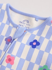 Bright Rainbow Two Way Zip Sleepsuits 3 Pack (0mths-2yrs) - Image 10 of 14