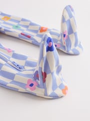 Bright Rainbow Two Way Zip Sleepsuits 3 Pack (0mths-2yrs) - Image 11 of 14