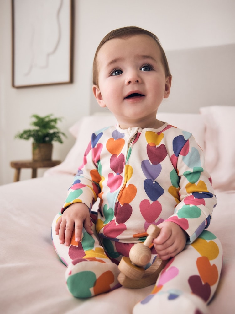 Bright Rainbow Two Way Zip Sleepsuits 3 Pack (0mths-2yrs) - Image 2 of 14 Bright Rainbow Two Way Zip Sleepsuits 3 Pack (0mths-2yrs) - Image 2 of 14