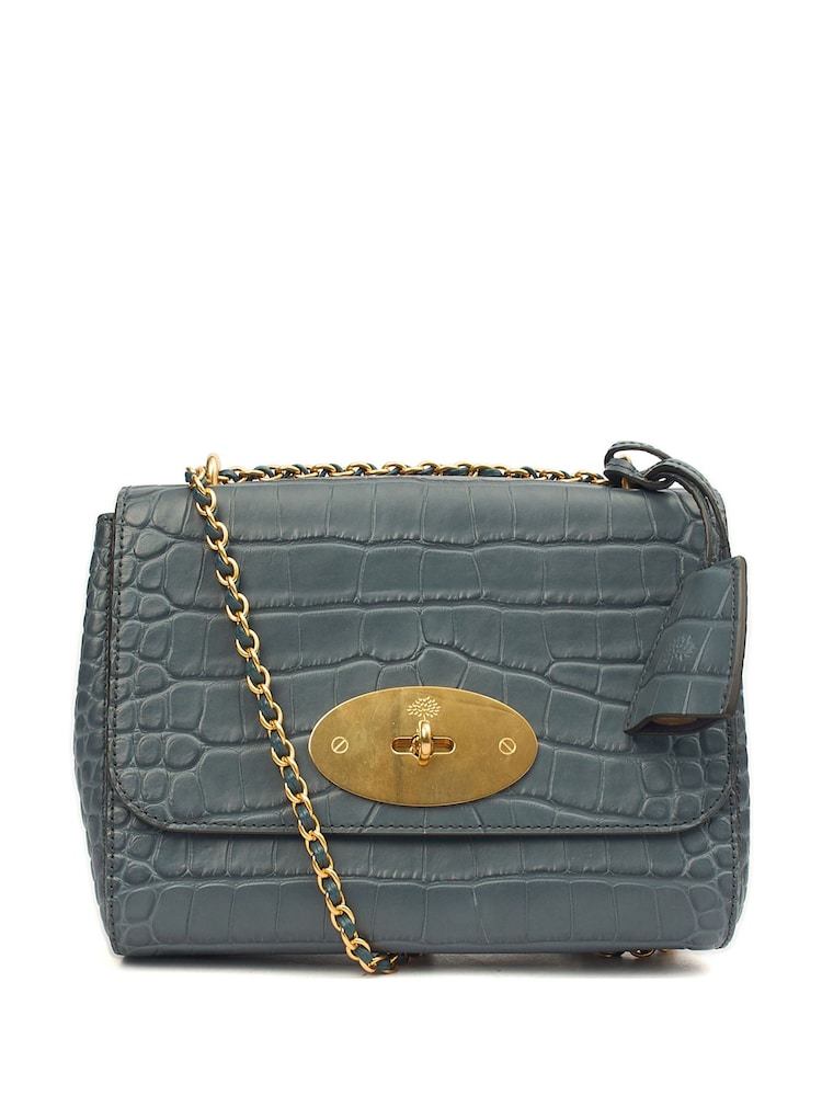 The Handbag Clinic Blue Mulberry Lily Cross-Body Bag - Image 1 of 7