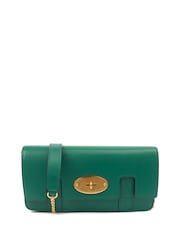 Mulberry Green East West Bayswater Clutch Bag - Image 1 of 7
