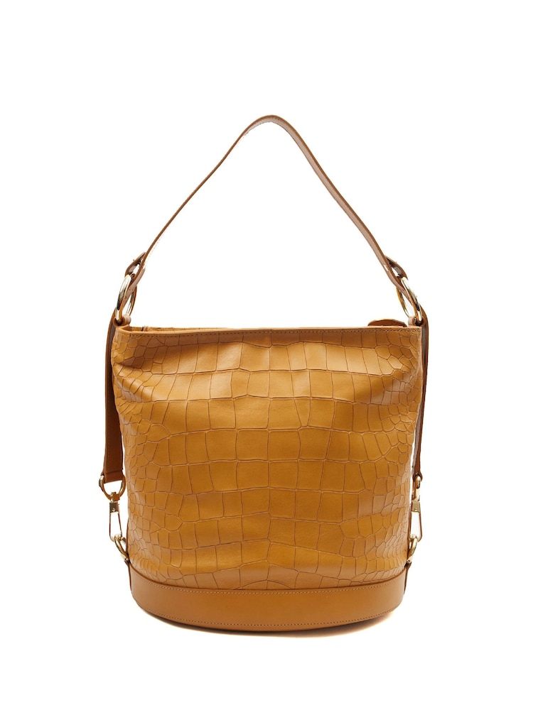 The Handbag Clinic Mulberry Jamie Small Bucket Brown Bag - Image 2 of 7