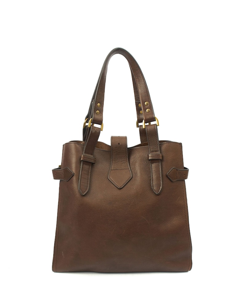 Mulberry Brown Buckle Shoulder Bag - Image 2 of 7