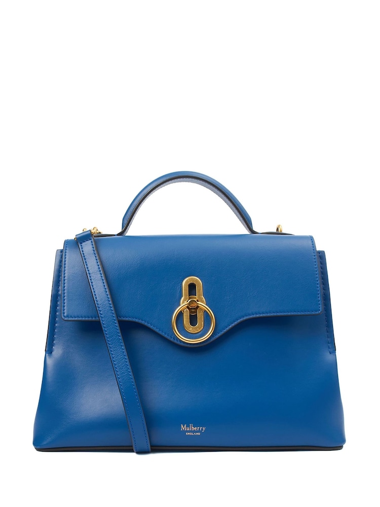 Mulberry Blue Seaton Top Handle Bag - Image 1 of 7 Mulberry Blue Seaton Top Handle Bag - Image 1 of 7