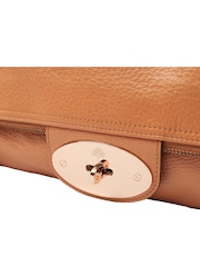 Mulberry Orange Postman's Lock Clutch Handbag - Image 6 of 7