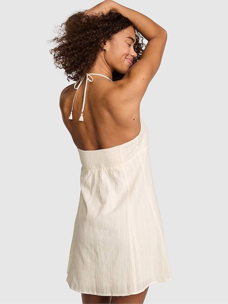 Victoria's Secret Pink Winter White Halter Mini Dress - Image 2 of 2