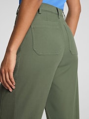 SPANX supersmooth™ Stretch Twill Utility Barrel Leg Trousers with Patch Pockets - Imaginea 3 din 5