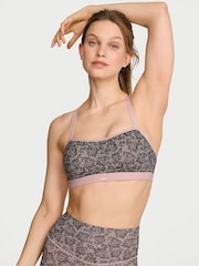 Victoria's Secret Black Lace Print Angel Medium Support Sports Bra - Image 1 of 2