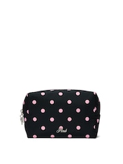Victoria's Secret Pink Black Polka Dot Makeup Bag - Image 1 of 3