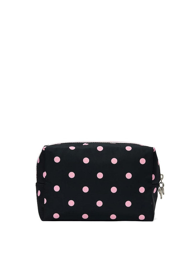 Victoria's Secret Pink Black Polka Dot Makeup Bag - Image 2 of 3