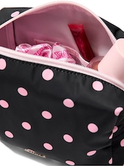 Victoria's Secret Pink Black Polka Dot Makeup Bag - Image 3 of 3