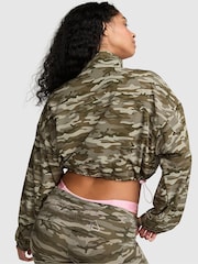 Victoria's Secret Pink Green Camo Half Zip Jumper - Image 2 of 2