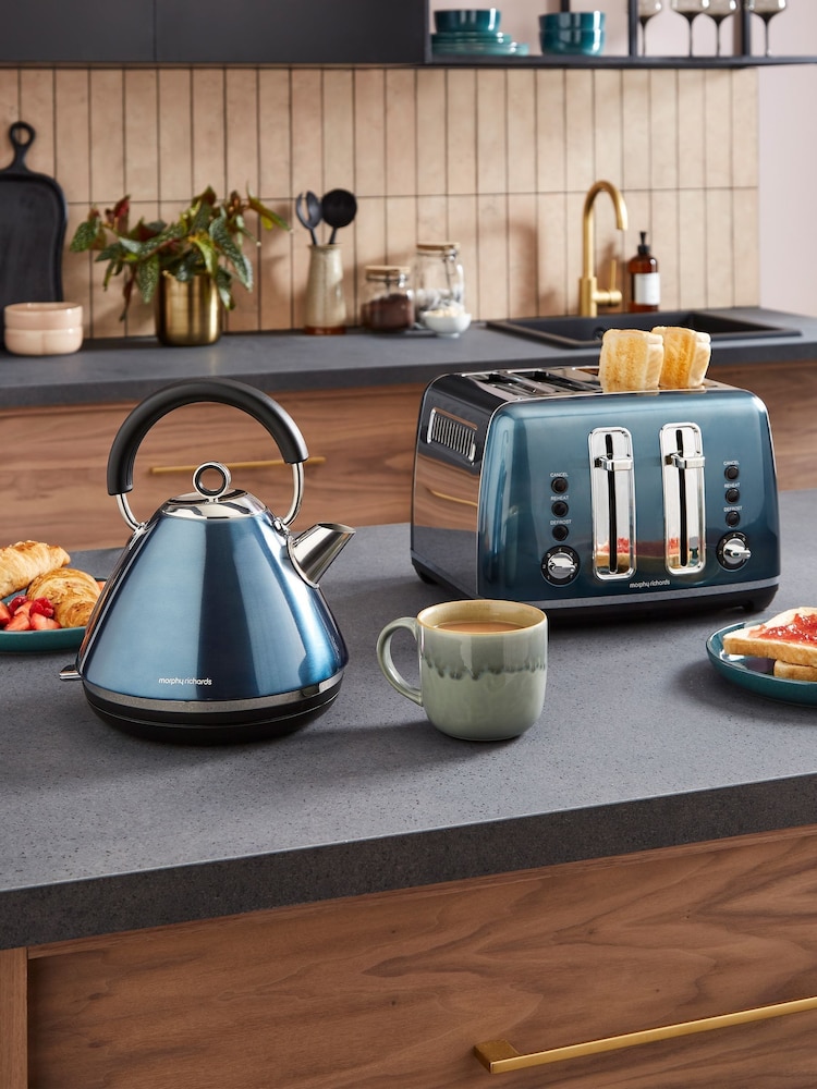 Morphy Richards Blue Accents Pyramid Kettle - Image 2 of 6