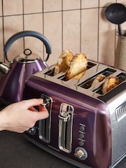 Morphy Richards Purple Accents 4 Slice Toaster - Image 1 of 6