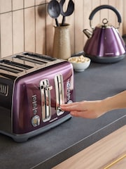 Morphy Richards Purple Accents 4 Slice Toaster - Image 4 of 6