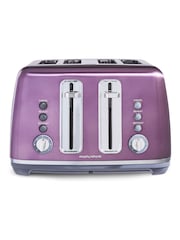 Morphy Richards Purple Accents 4 Slice Toaster - Image 6 of 6
