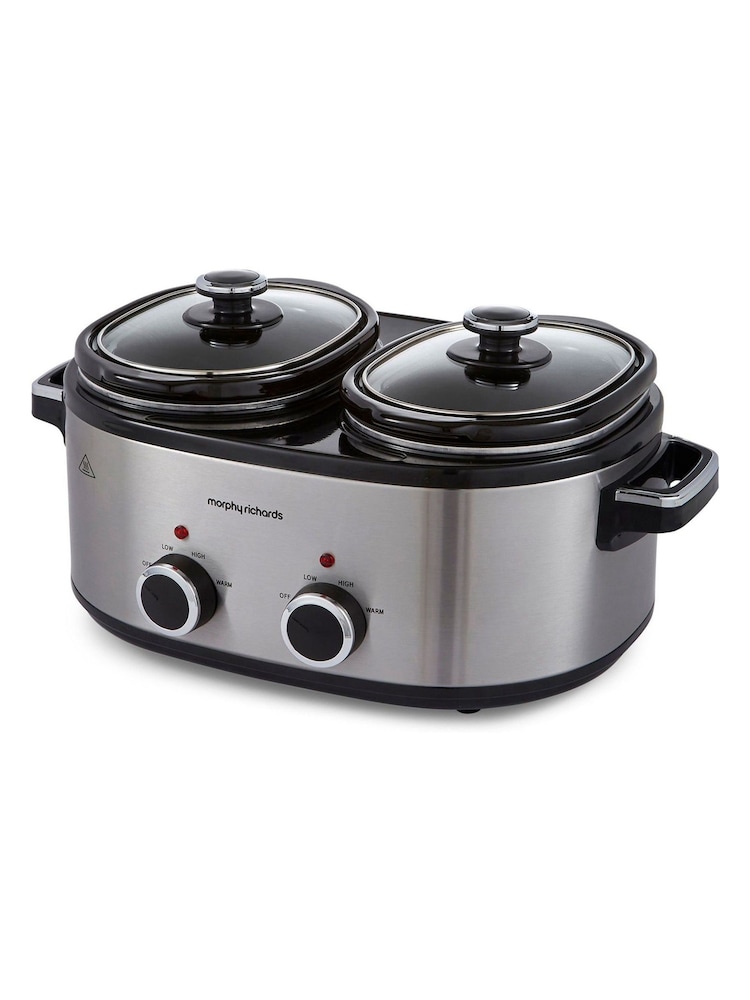 Morphy Richards DuoServe Double Pot 4L Slow Cooker - Image 2 of 4