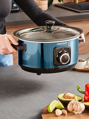 Morphy Richards Blue Accents Sear & Stew 3.5L Slow Cooker - Image 2 of 6