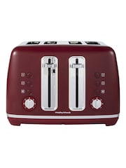 Morphy Richards Rhubarb Accents 4 Slice Toaster - Image 1 of 4