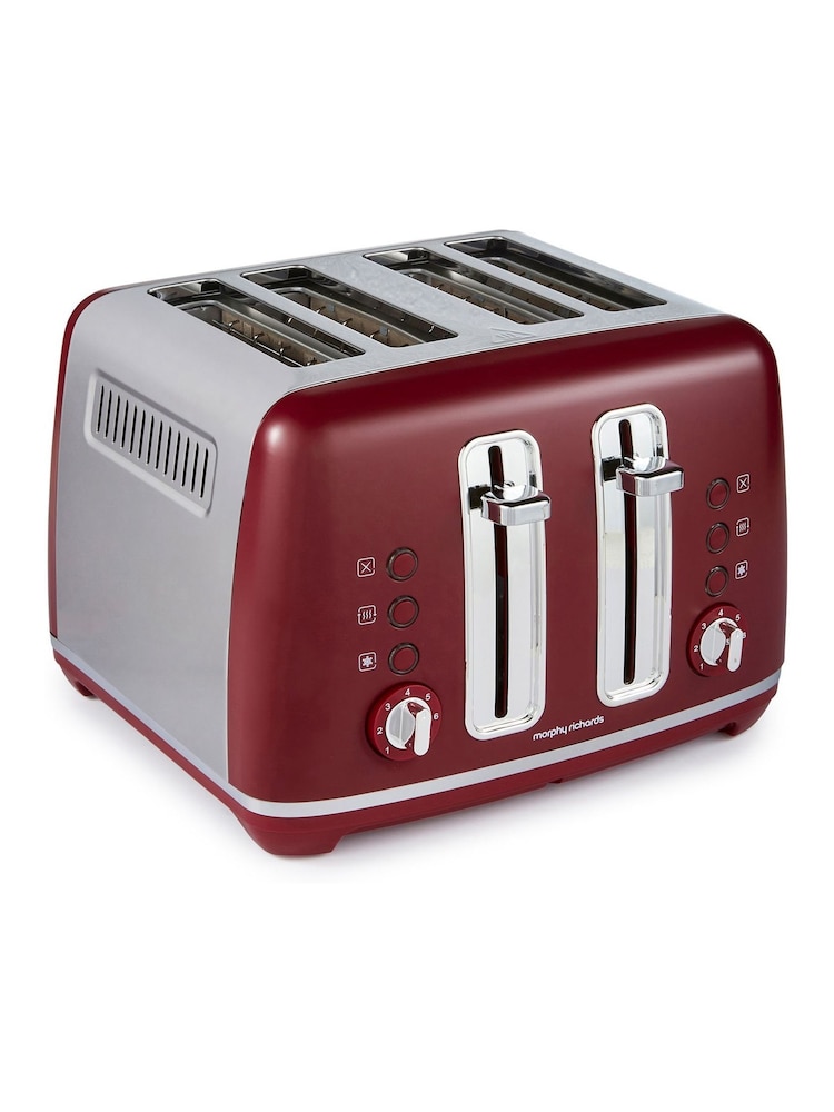 Morphy Richards Rhubarb Accents 4 Slice Toaster - Image 2 of 4