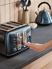 Morphy Richards Blue Accents 4 Slice Toaster - Image 2 of 6
