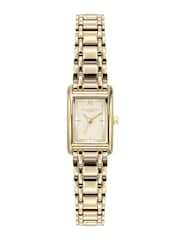 Olivia Burton Gold Tone 16x24mm Petit Grove Light IP Watch - Image 1 of 9