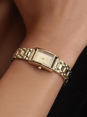 Olivia Burton Gold Tone 16x24mm Petit Grove Light IP Watch - Image 6 of 9