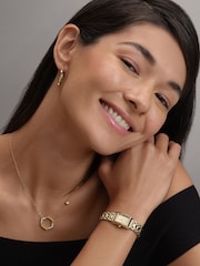 Olivia Burton Gold Tone 16x24mm Petit Grove Light IP Watch - Image 8 of 9