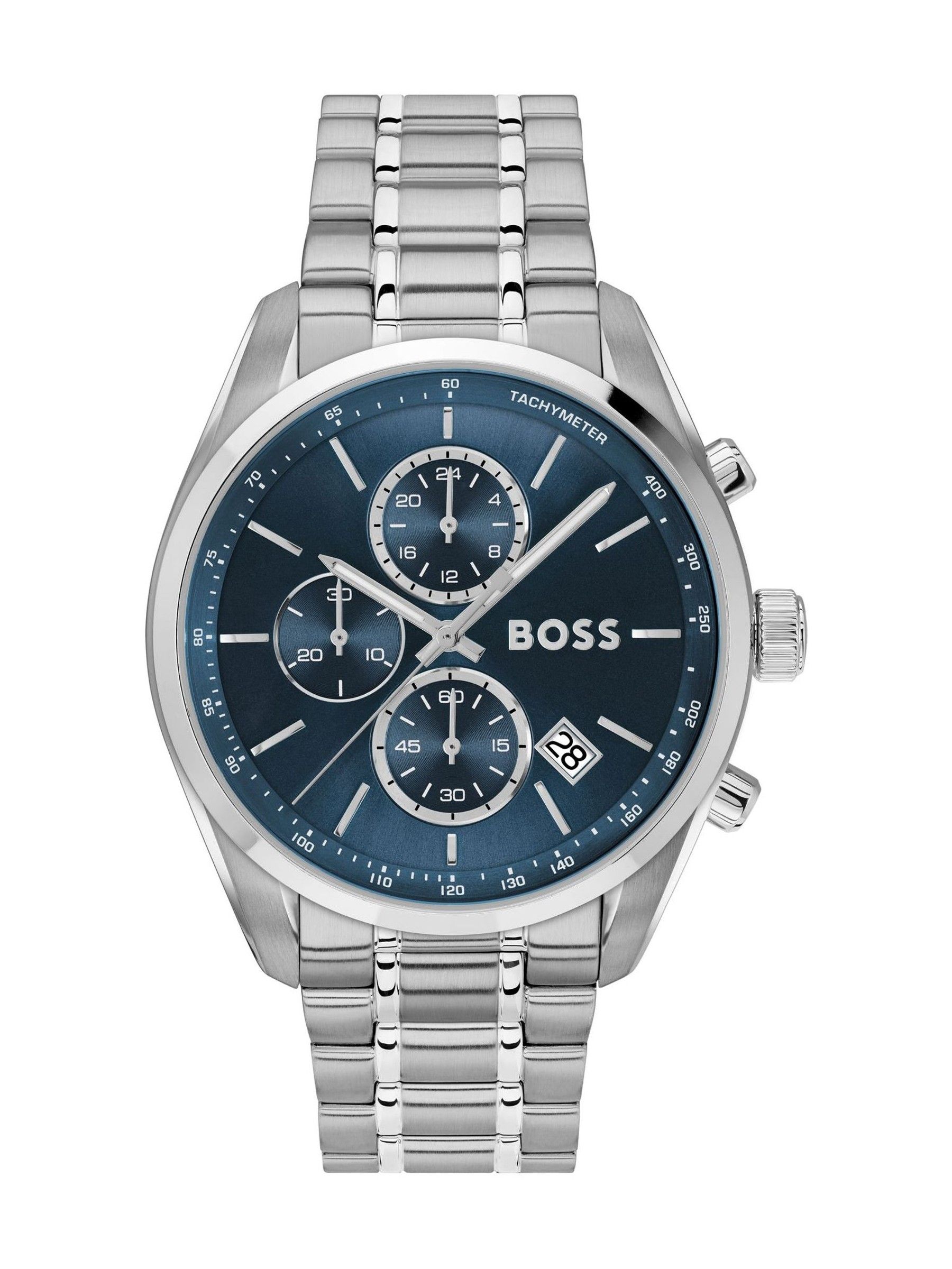 House of Watches - BOSS Mens Grand Prix 44 Blue Chronograph Watch 1514226 - Image 2