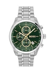 COACH Green Ladies Sammy 22mm Oval Gold IP Leather Watch - Image 1 of 4