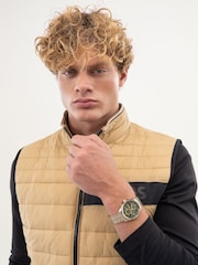 COACH Green Ladies Sammy 22mm Oval Gold IP Leather Watch - Image 4 of 4