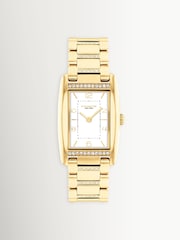 COACH Gold Tone Reese IP Crystal Bracelet Watch - Image 1 of 4