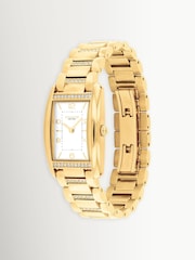 COACH Gold Tone Reese IP Crystal Bracelet Watch - Image 3 of 4