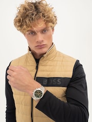 BOSS Silver Hero Stainless Steel Bracelet Watch with Green Dial - Image 3 of 6