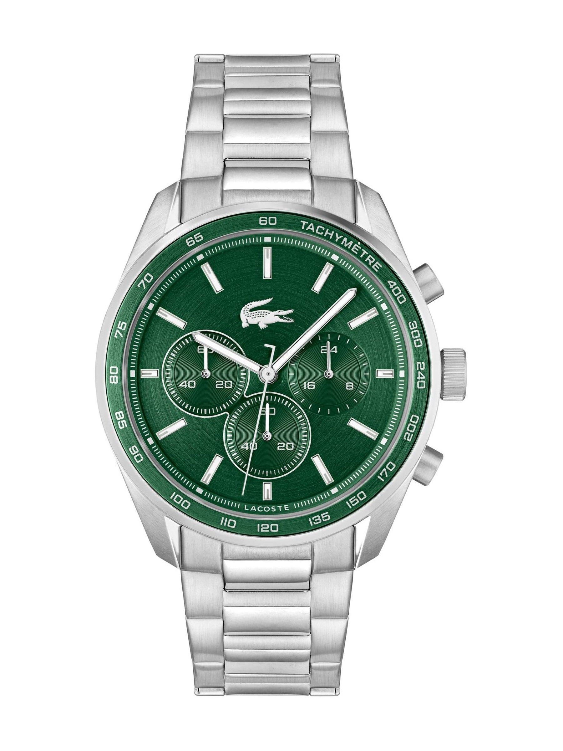 Lacoste Boston Mens Stainless Steel Bracelet Watch - Silver - Image 2